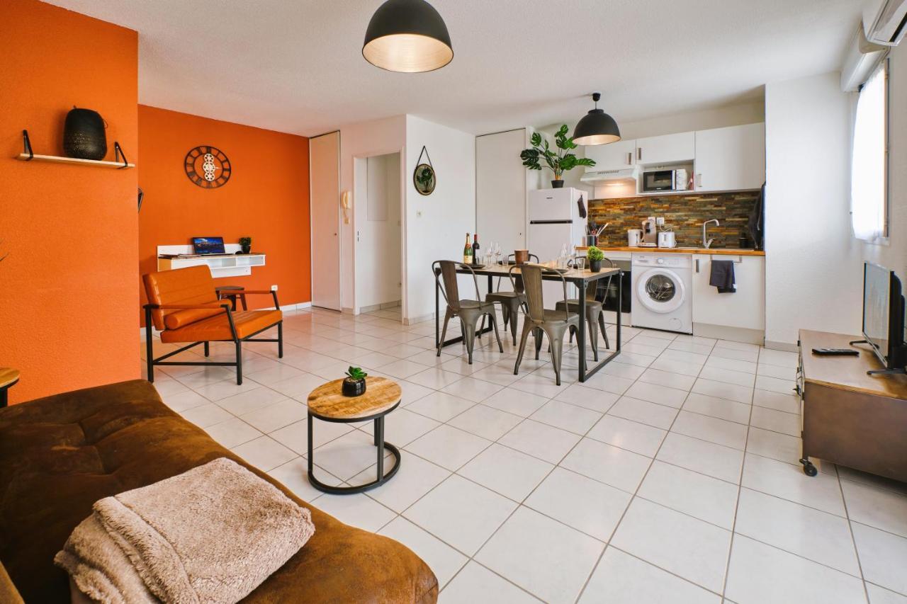 Tout Confort ! Calme, Climatisation, Piscine, Parking Gratuit, Grande Terrasse, Netflix, Wifi Carcassonne Exterior photo